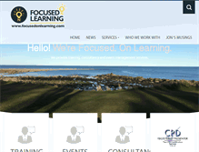 Tablet Screenshot of focusedonlearning.com
